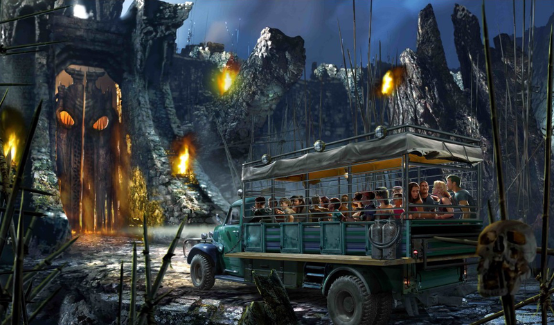 Illustration for article titled Concept Art Gives Us the First Glimpse of Universal's New King Kong Ride